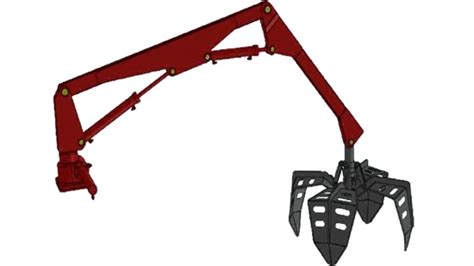 Samtra Tractor Mounted Palm Fruit Crane Grabber Palm Grabbing Machine