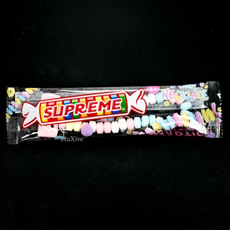 Supreme X Smarties Box Logo Candy Necklace Eluxive