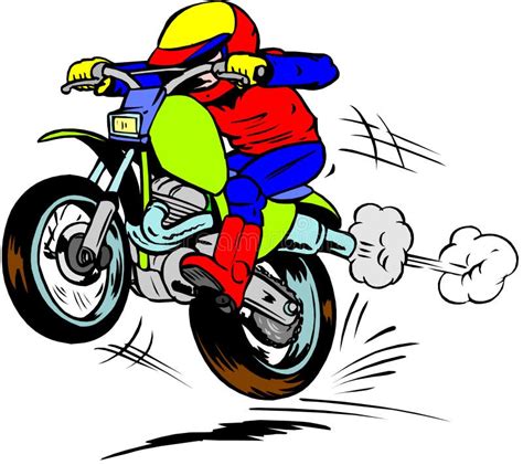 Drawing Dirt Bike Cartoon