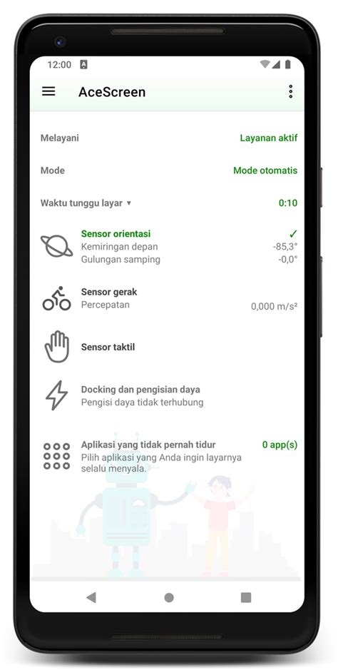 menjaga layar tetap hidup acescreen