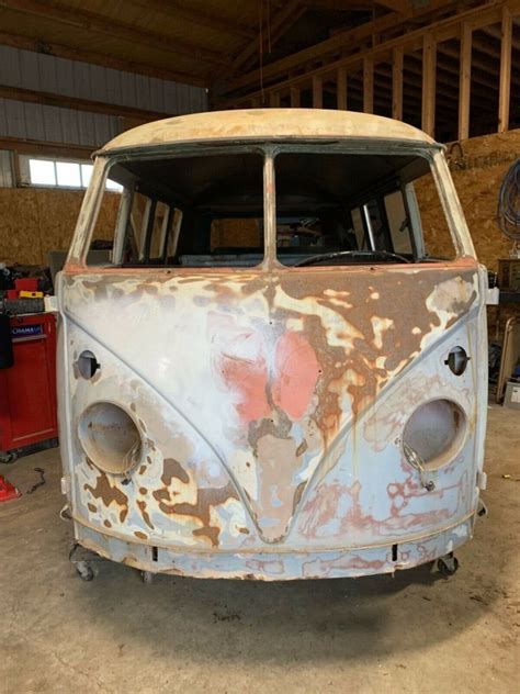 Vw Split Window Bus Very Solid Project Walk Through Camper Lots