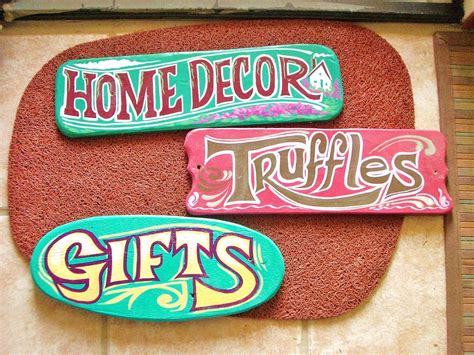 Vintage Hand Painted Wood Signs