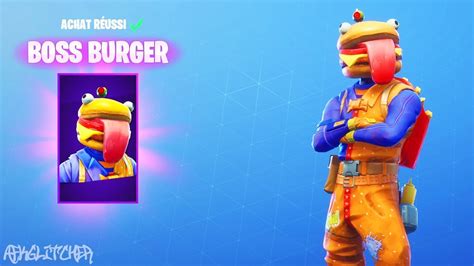 Nouveau Skin Boss Burger New Beef Boss Skin Fortnite Battle