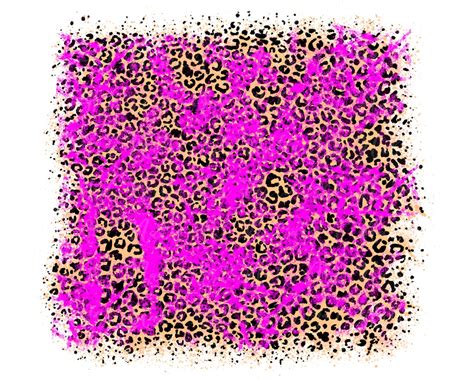 Background Leopard Pink Distressed Print Grunge Splash Frame Splatter