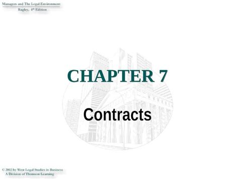 PPT CHAPTER 7 Contracts 2 INTRODUCTION This Chapter Yields Basic And