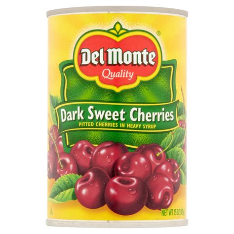 Del Monte Fruit Dark Sweet Pitted Cherries 15oz Gtplaza Inc