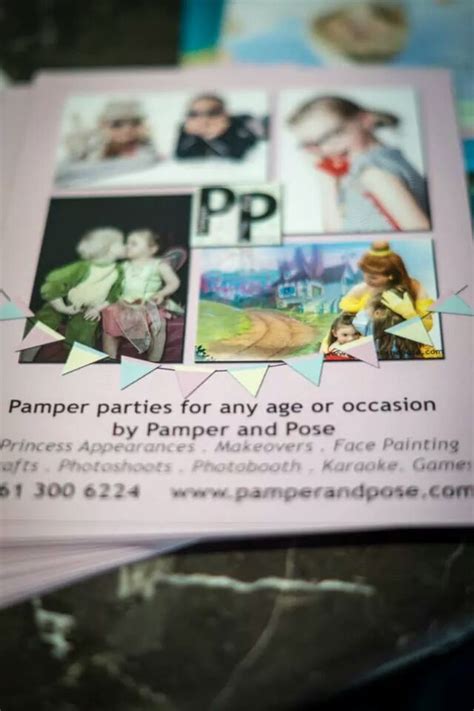 Pamper And Pose Flyers