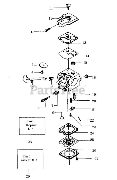 Weed Eater 925 Weed Eater Blower Carburetor Parts Lookup With Diagrams Partstree