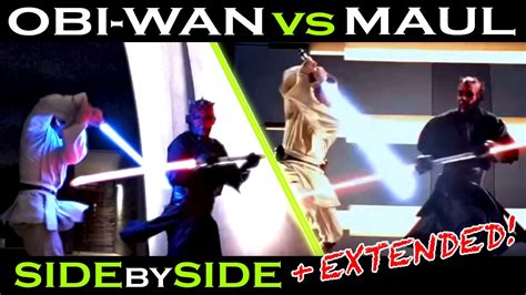 Obi Wan Vs Darth Maul Extended Star Wars The Phantom Menace Duel Of