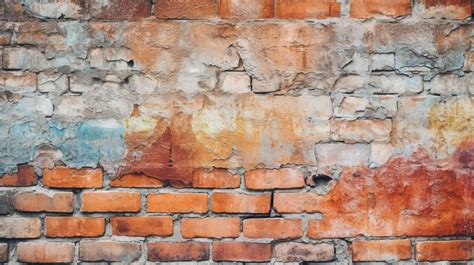 Scratched And Cracked Brick Wall Texture For Background Use Stone Wall