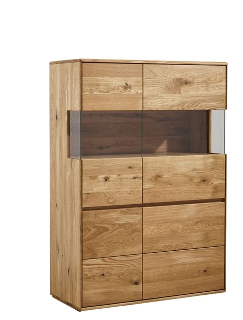 Highboard Hillsboro Wildeiche Natur Ge Lt