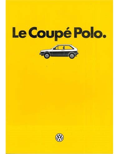 Volkswagen Polo Coupe Brochure French