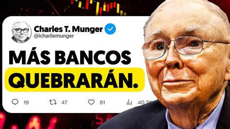 Charlie Munger Avisa A N Queda Lo Peor Youtube