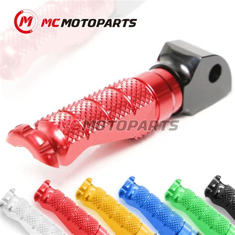 R Fight CNC Passenger Foot Pegs Red For Kawasaki ZZR 600 Ninja ZX 6 90