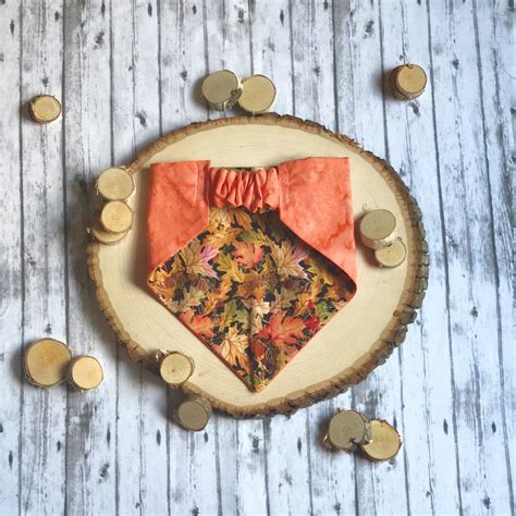 Autumn Leaves Dog Bandanacat Bandana Etsy