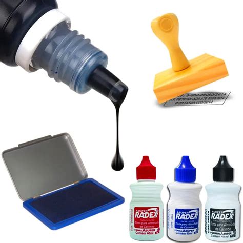 Tinta Reabastecedor Para Almofada E Carimbo 40ml Radex Lupel