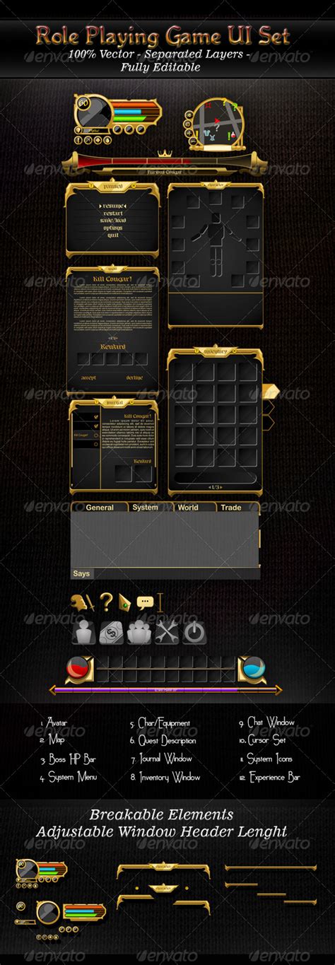 Rpg Ui Set By Persetan2 Graphicriver