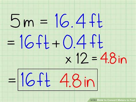 4 Ways To Convert Meters To Feet Wikihow