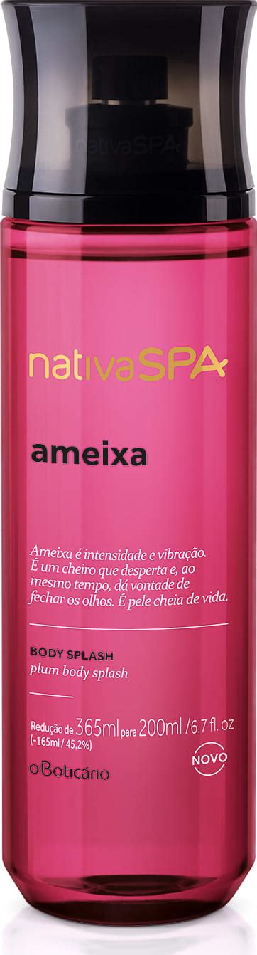 Nativa Spa Ameixa Negra Desodorante Colônia Body Splash 200ml O Boticário