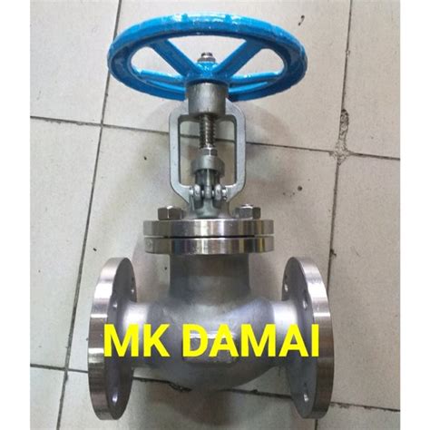 Jual Globe Valve SS304 JIS 10K 8 Inch Globe Valve Stainless Flange