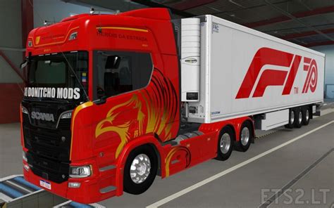 SKIN SCS TRAILER KRONE COOL LINER FORMULA 1 70 YEARS 1 0 1 42 ETS2 Mods