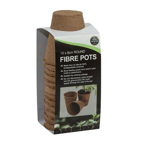 Pots Ronds En Fibre De Cm Pour La Culture Des Plantes Domicile