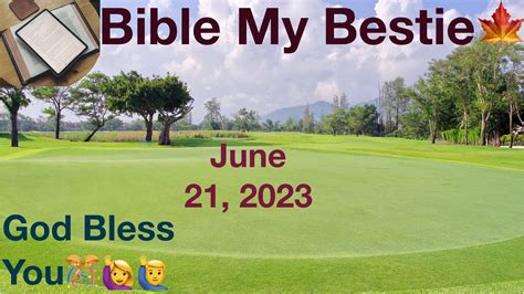 Bible Verse Of The Day June 21 2023 Youtube