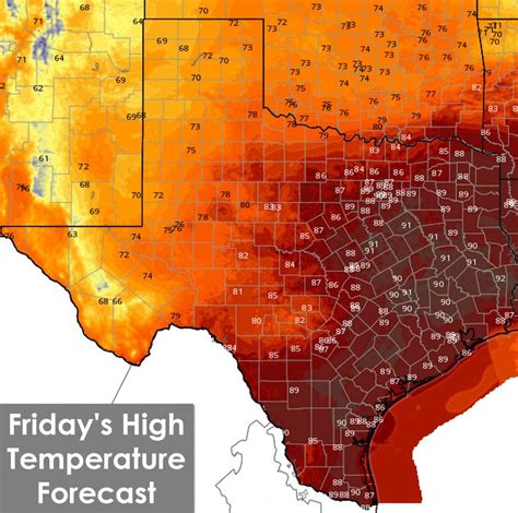 Friday's Texas Weather Roundup + Football Saturday Forecast