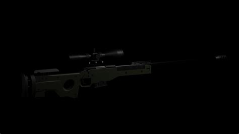 Accuracy International Awm 3d Model 3d Model Cgtrader