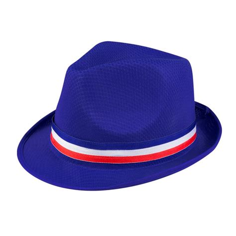 Chapeau Borsalino Bleu Avec Bandeau France