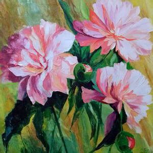 Peonies Painting By Olha Darchuk Fine Art America