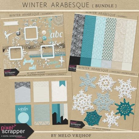 Winter Arabesque Bundle By Melo Vrijhof Digitalscrapbook