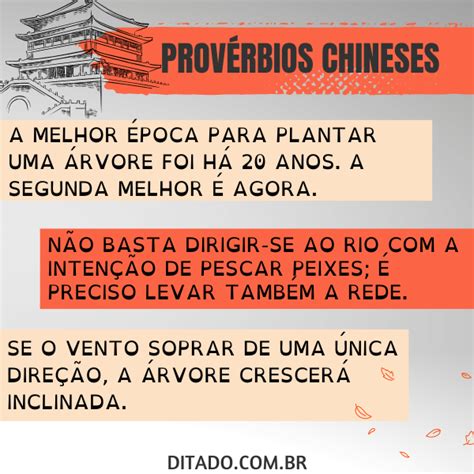 Prov Rbios Chineses Mais Conhecidos E Seus Significados Ditado