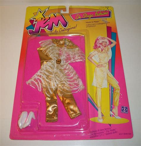 Jem Holograms Doll Clothes Music Is Magic On Stage Fashions Nrfb Hasbro Jem Doll Doll