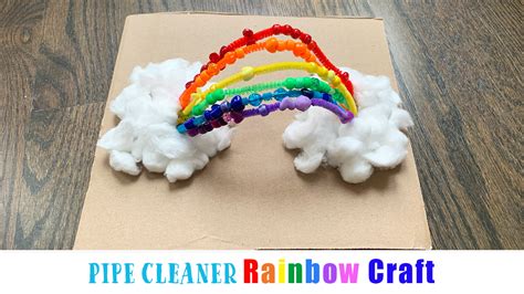 Pipe Cleaner Rainbow Craft For Kids Happy Toddler Playtime