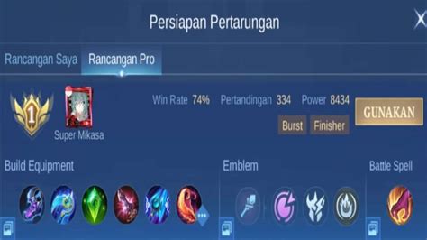 Rekomendasi Build Karina Mlbb Tersakit