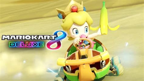 Mario Kart Deluxe Banana Cup Cc Baby Peach Gameplay