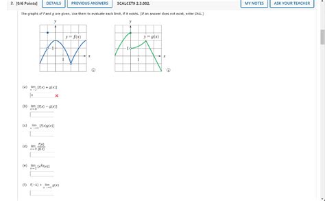 Solved 2 0 6 Points DETAILS PREVIOUS ANSWERS SCALCET9 Chegg