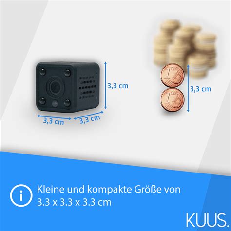 Kuus C Mini Spionagekamera Mit Wlan Ip Cam Mit App