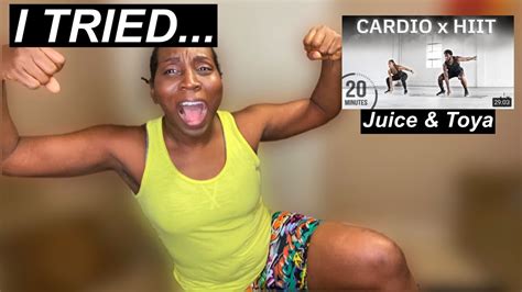 Trying Juice Toya 20 Minute Full Body Cardio HIIT Workout NO REPEAT