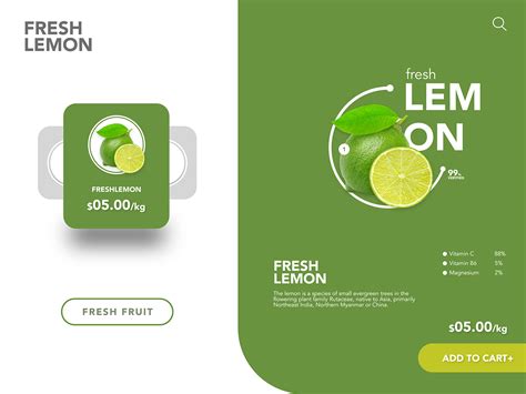 FRESS LEMON SOCIAL MEDIA UI DESIGN on Behance