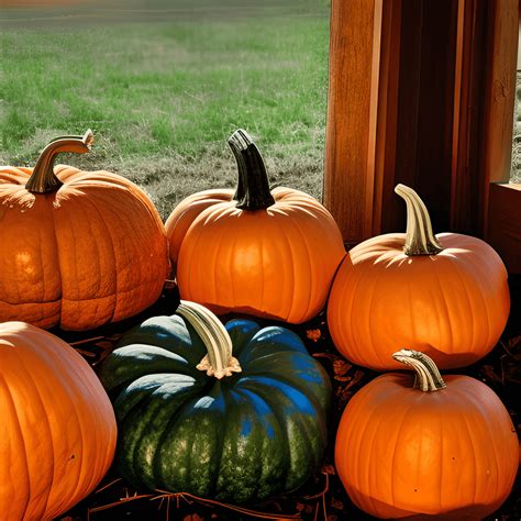 Pumpkins in Autumn · Creative Fabrica