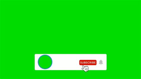 Subscribe button green screen with sound subscribe green screen ...