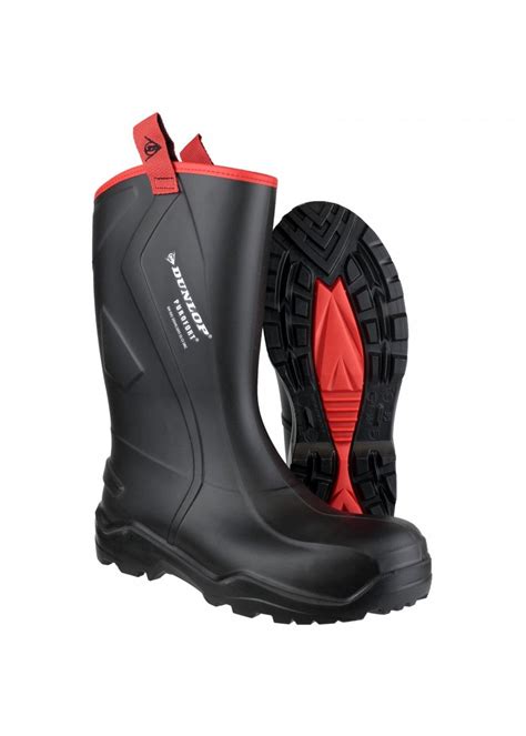 Dunlop Safety Wellingtons Black 7