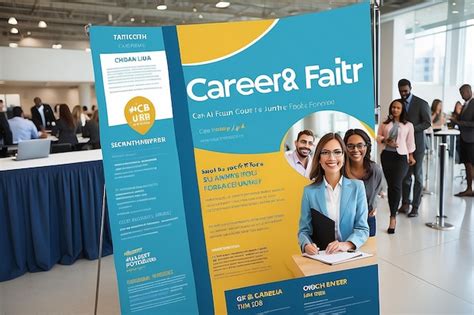 Premium Photo Opportunitydriven Career Fair Poster Banner