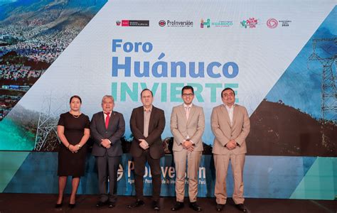 PROINVERSIÓN y Región Huánuco promueven una cartera de 28 proyectos por