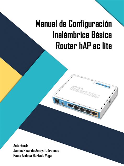 PDF Manual de Configuración Inalámbrica Básica Router hAP ac lite