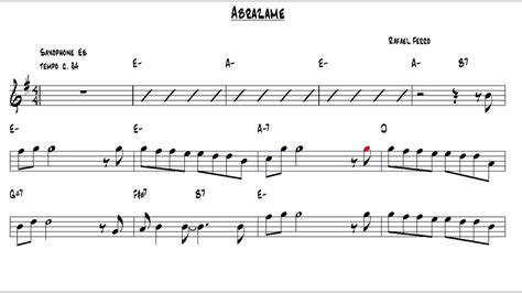 Partitura Abr Zame Para Sax Alto Clarinete Requinto Y Etc F J M Youtube