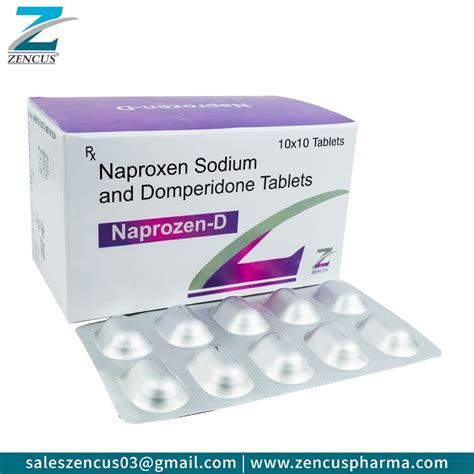 Naprozen D Naproxen Sodium 500 Domperidone 10MG 500MG At Rs 1950 Box