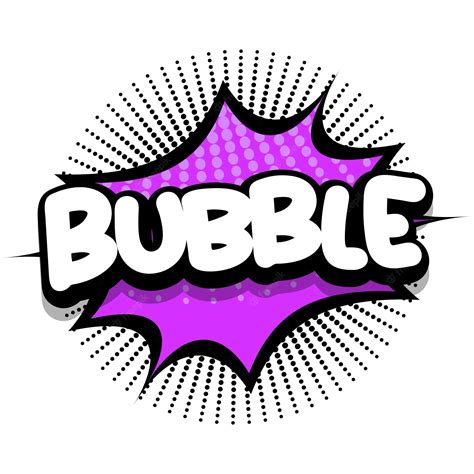 Premium Vector | Bubble Comic book explosion bubble vector illustration